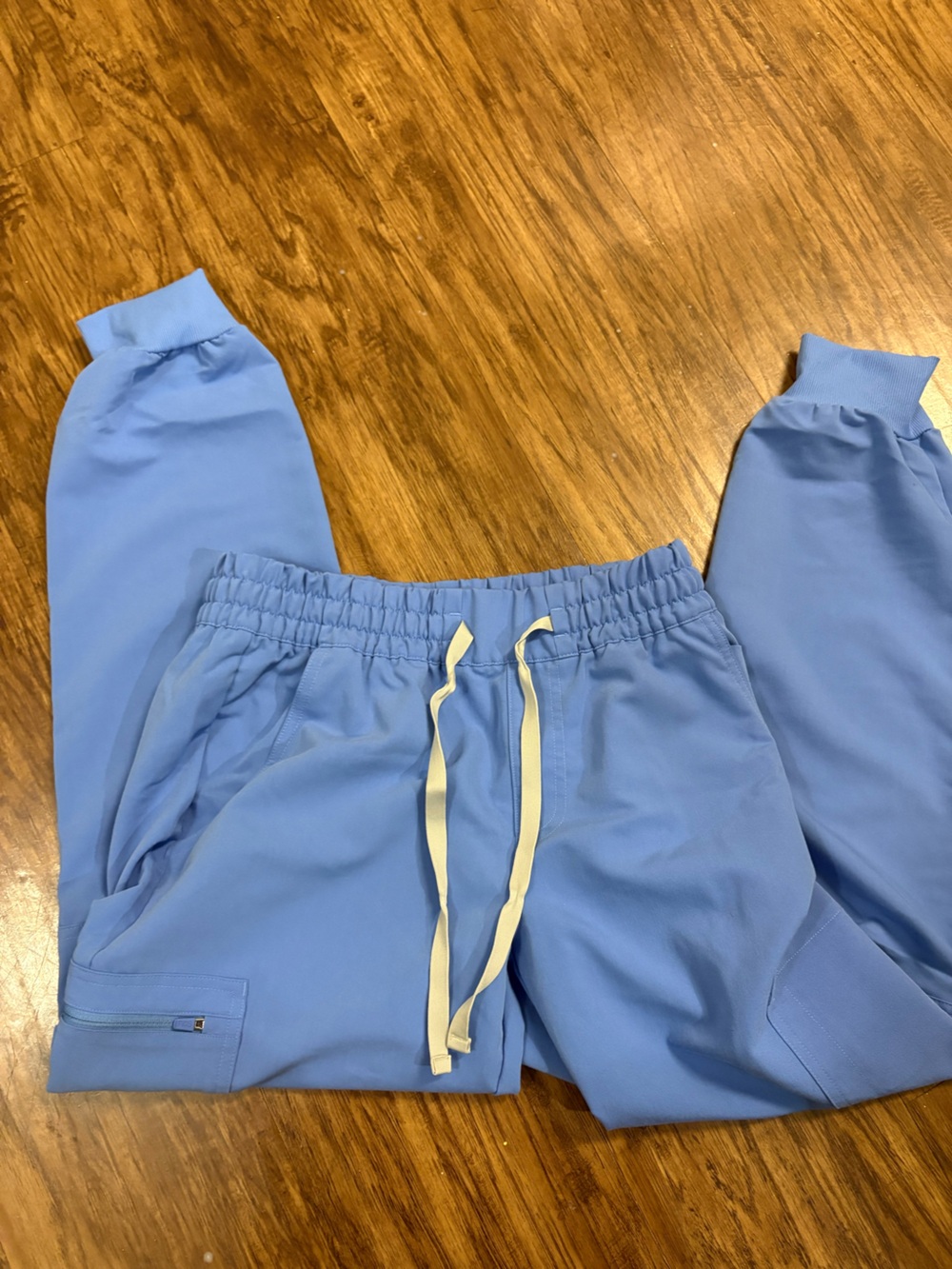 Figs Sky Blue Drawstring Jogger Sweatpants
